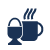 Icon Eierbecher und Kaffeetasse