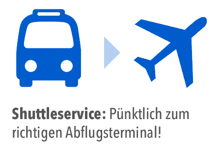 Shuttle-Transfer innerhalb weniger Minuten