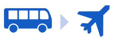 Shuttle zum Terminal inklusive